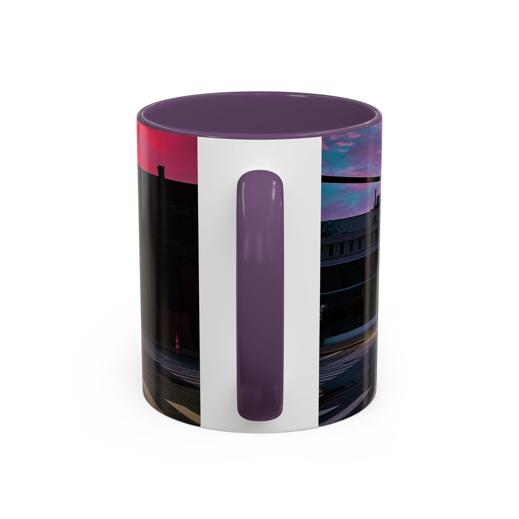 New London Eugene Oneil Sunrise Main Coffee Mug — Colorful Downtown Scenic Ceramic Mug (11oz/15oz)