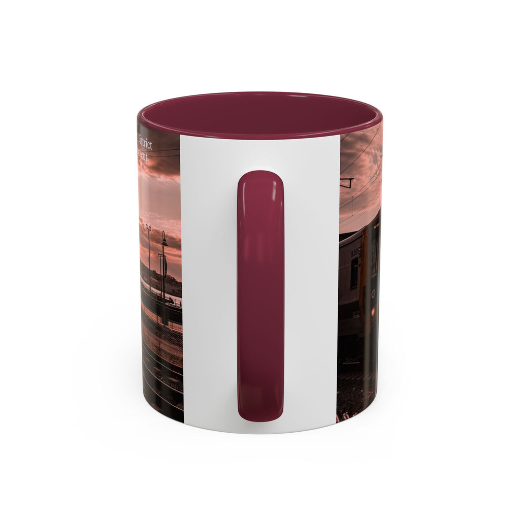 New London Sunrise Train Ceramic Mug (11oz/15oz) — Scenic Railroad Coffee Cup