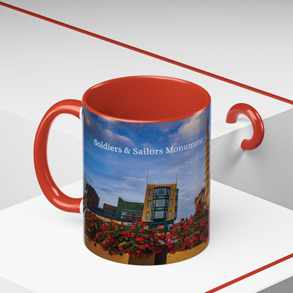 Soldiers & Sailors Monument - New London Coffee Mug — Scenic Downtown Landmark Travel Souvenir (11/15oz)