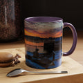 Eugene O'Neill Boy Statue New London Connecticut Sunrise Accent Coffee Mug