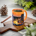 New London Soldiers & Sailors Monument Sunset Mug — Vibrant Downtown Photo Coffee Cup (11oz/15oz)