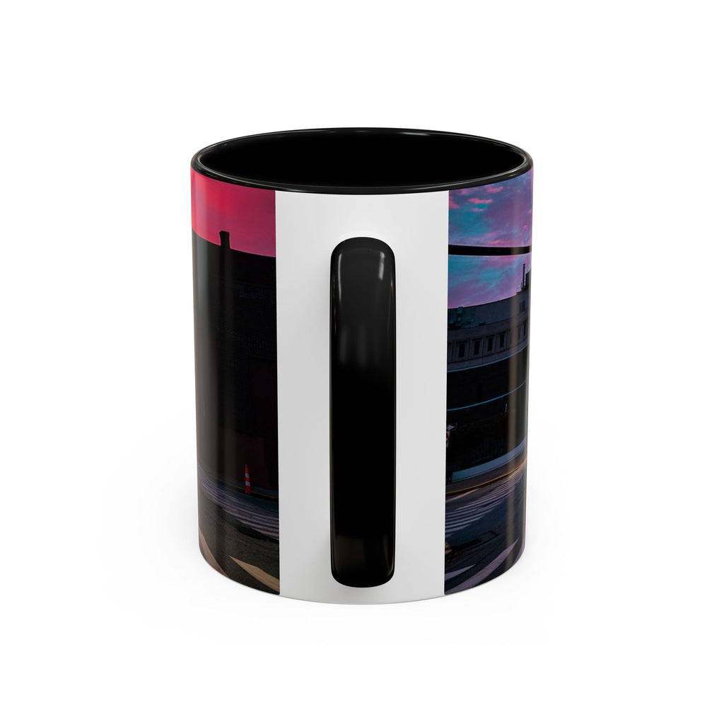 New London Eugene Oneil Sunrise Main Coffee Mug — Colorful Downtown Scenic Ceramic Mug (11oz/15oz)