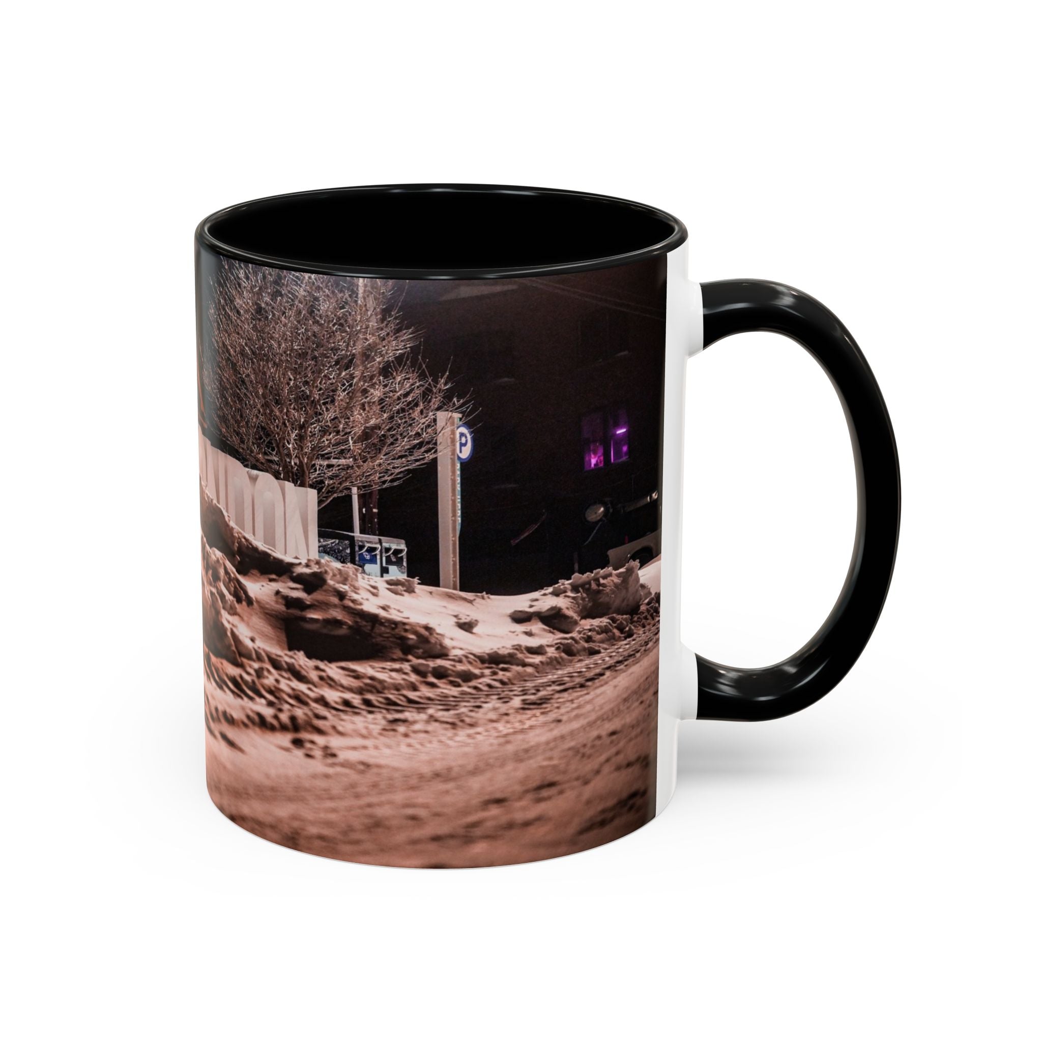 New London Whale Sign Accent Coffee Mug (11, 15oz)