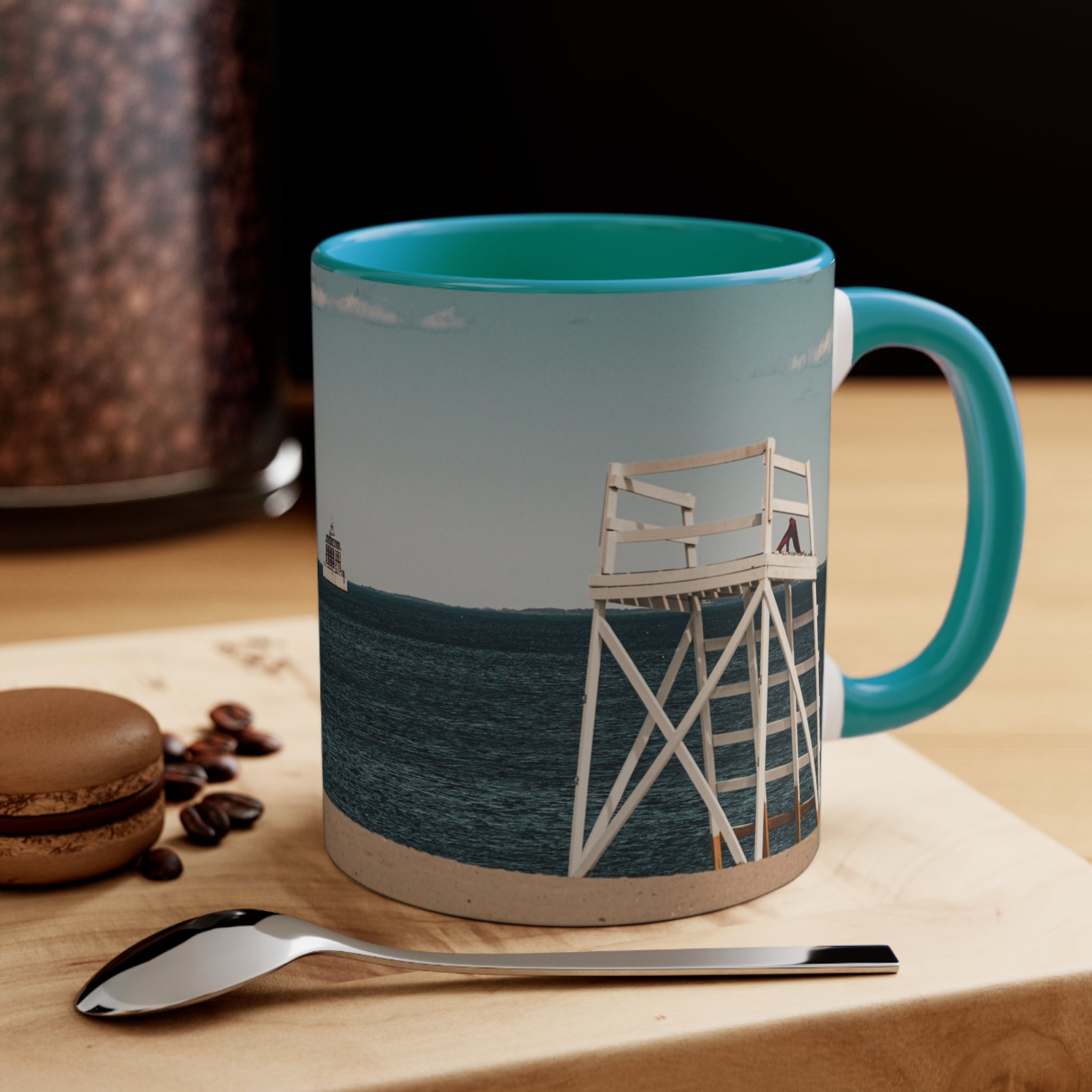 Ocean Beach Ferry Mug – New London, Connecticut Scenic Coffee Cup