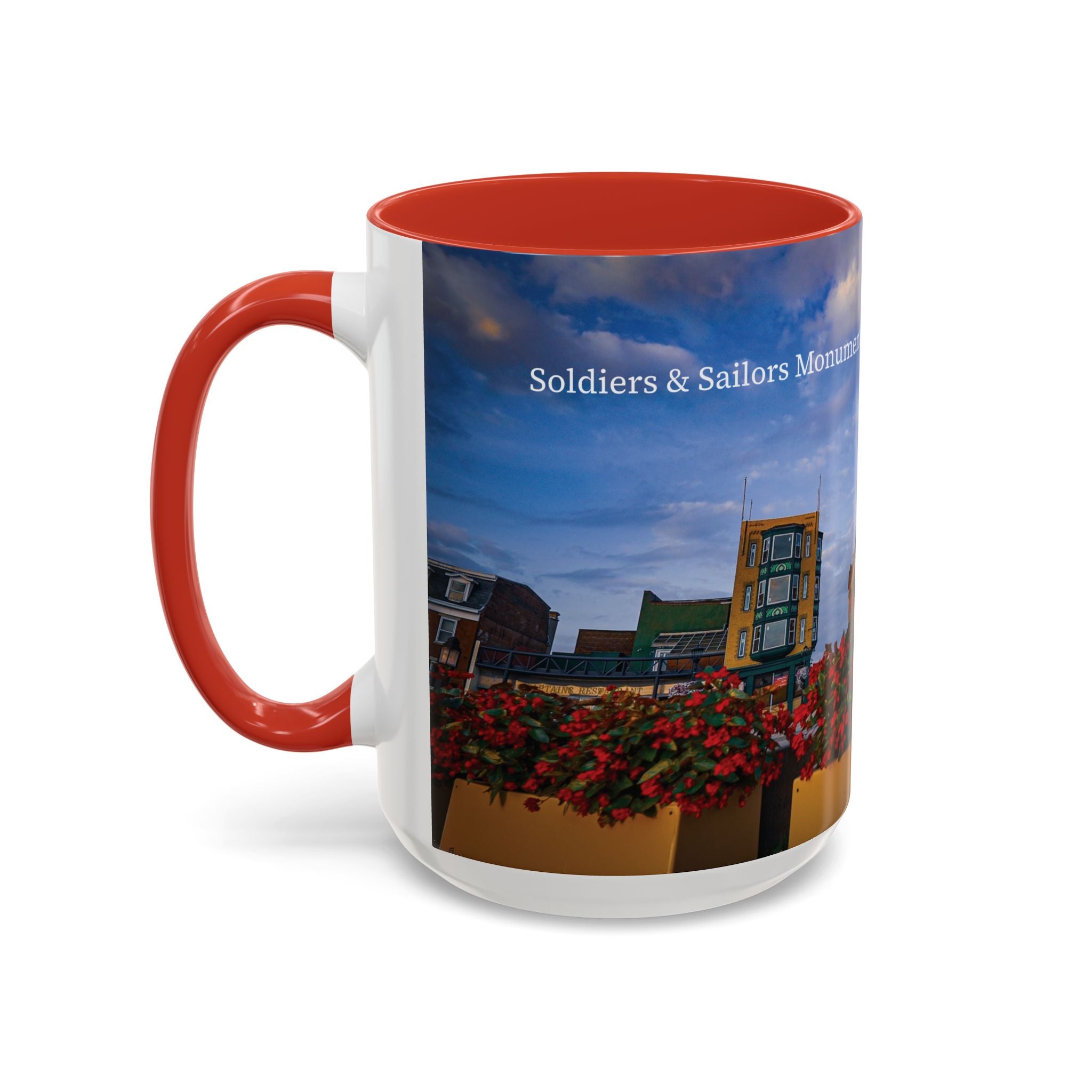 Soldiers & Sailors Monument - New London Coffee Mug — Scenic Downtown Landmark Travel Souvenir (11/15oz)