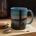USCGC Eagle New London Connecticut Harbor Sunset Accent Coffee Mug — Scenic Waterfront Photo Mug (11/15oz)