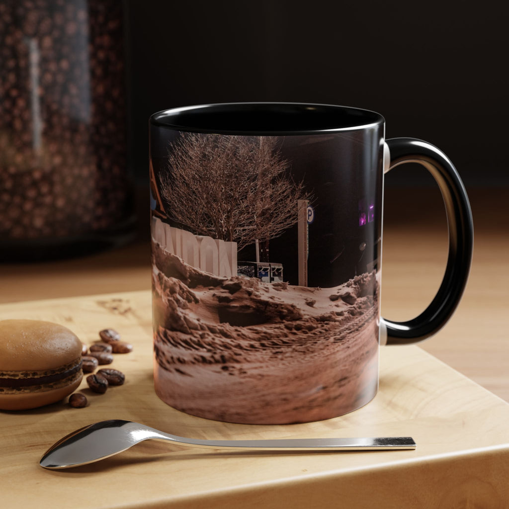 New London Whale Sign Accent Coffee Mug (11, 15oz)