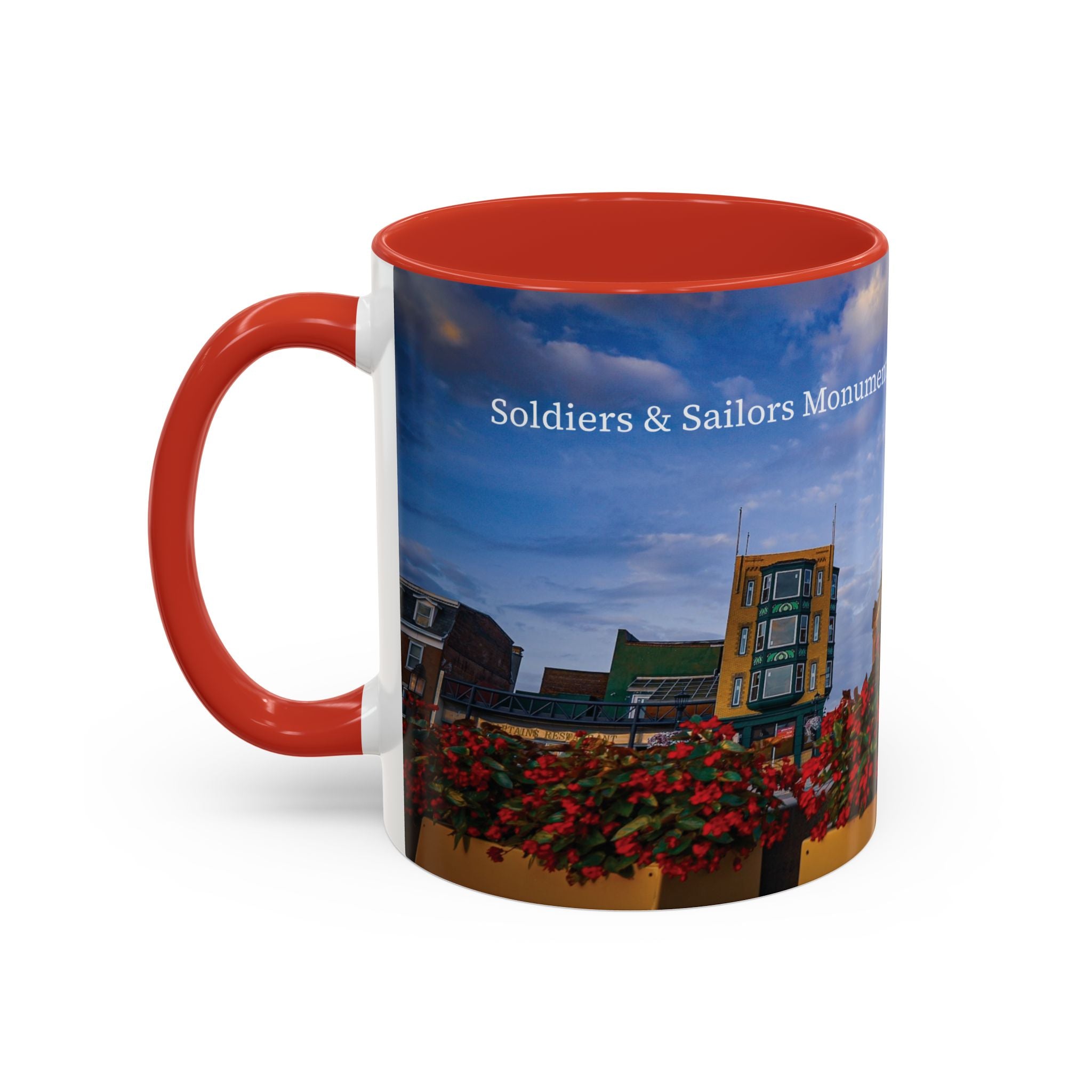 Soldiers & Sailors Monument - New London Coffee Mug — Scenic Downtown Landmark Travel Souvenir (11/15oz)