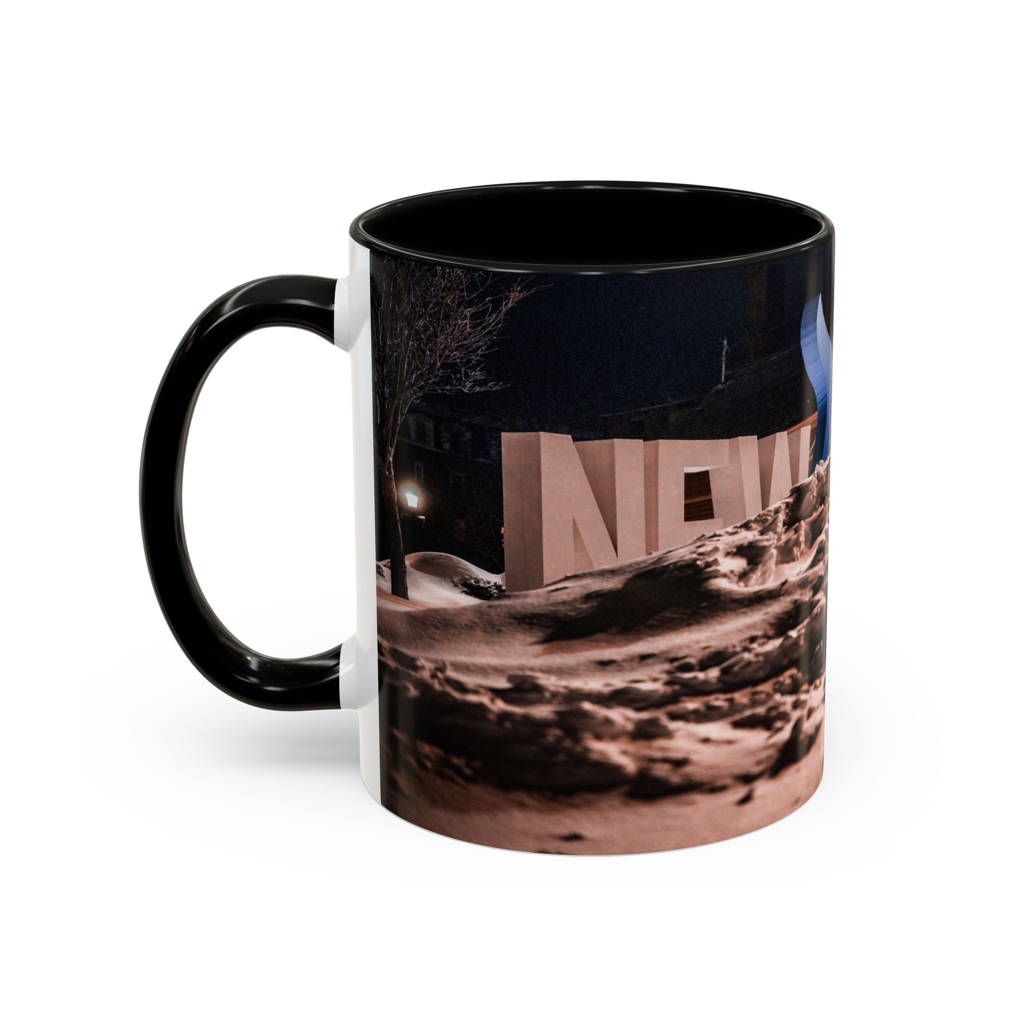 New London Whale Sign Accent Coffee Mug (11, 15oz)