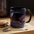 Parade Plaza New London Whale Tail Nightscape Coffee Mug — Waterfront Lights & Sculpture Accent Mug (11/15oz)