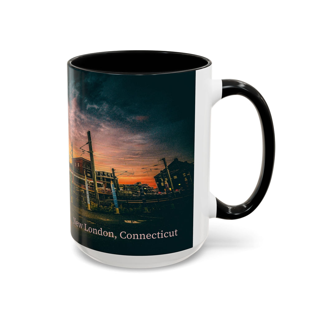 New London Connecticut Sunset Coffee Mug — Scenic Accent Mug