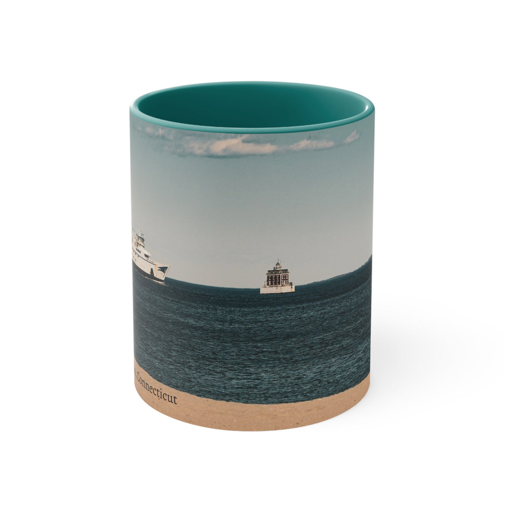 Ocean Beach Ferry Mug – New London, Connecticut Scenic Coffee Cup