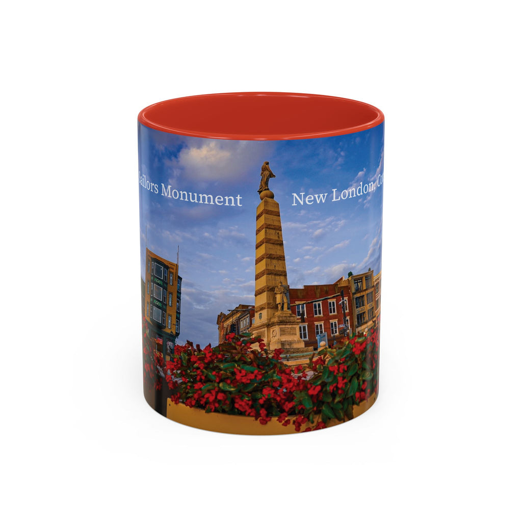 Soldiers & Sailors Monument - New London Coffee Mug — Scenic Downtown Landmark Travel Souvenir (11/15oz)