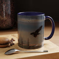 USCGC Eagle New London Seagull Sunset Accent Coffee Mug — Scenic Beach Bird Photography, 11/15oz