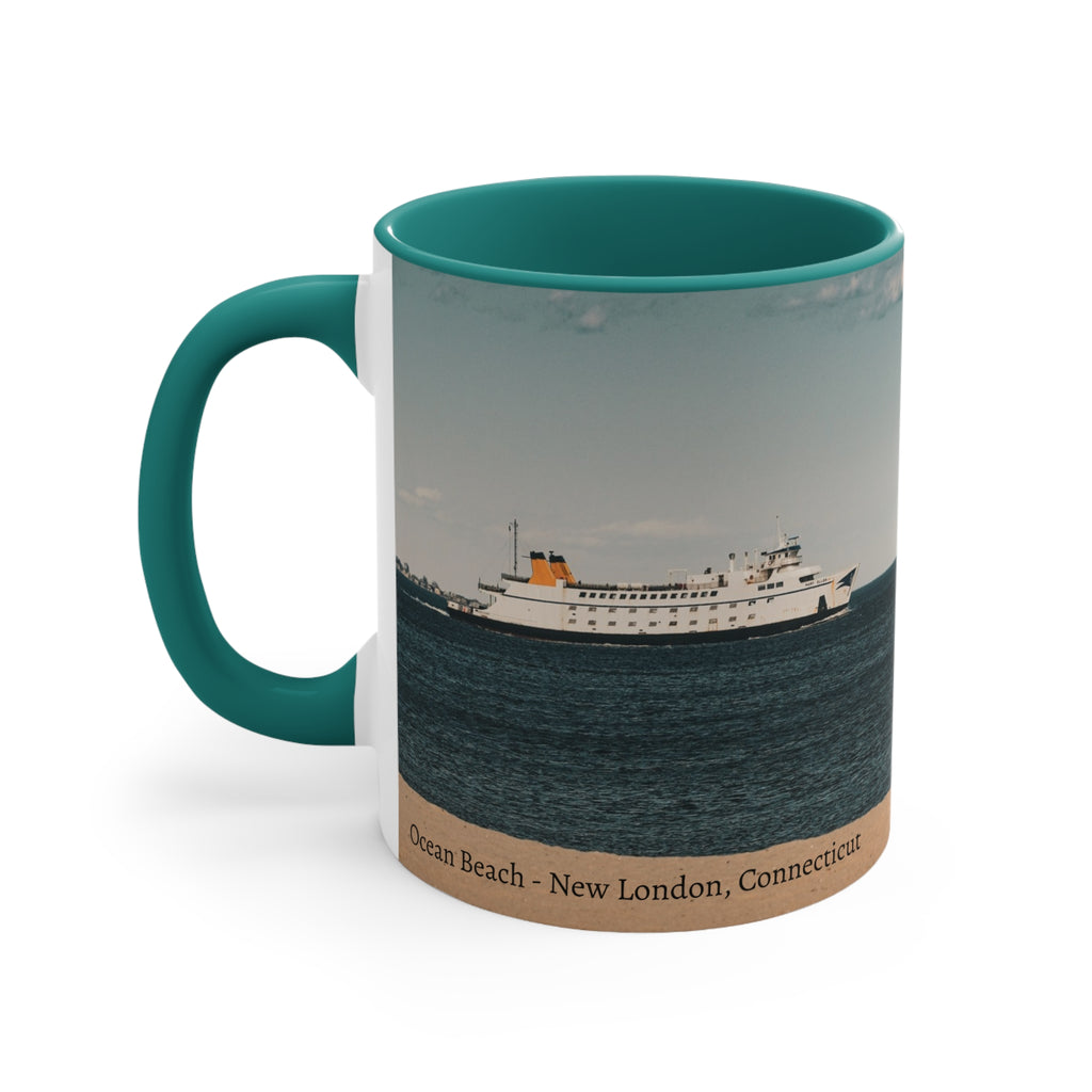 Ocean Beach Ferry Mug – New London, Connecticut Scenic Coffee Cup