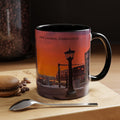 Soldiers and Sailors Monument New London Sunrise Coffee Mug — Scenic Downtown Monument Sunset Accent Mug (11/15oz)