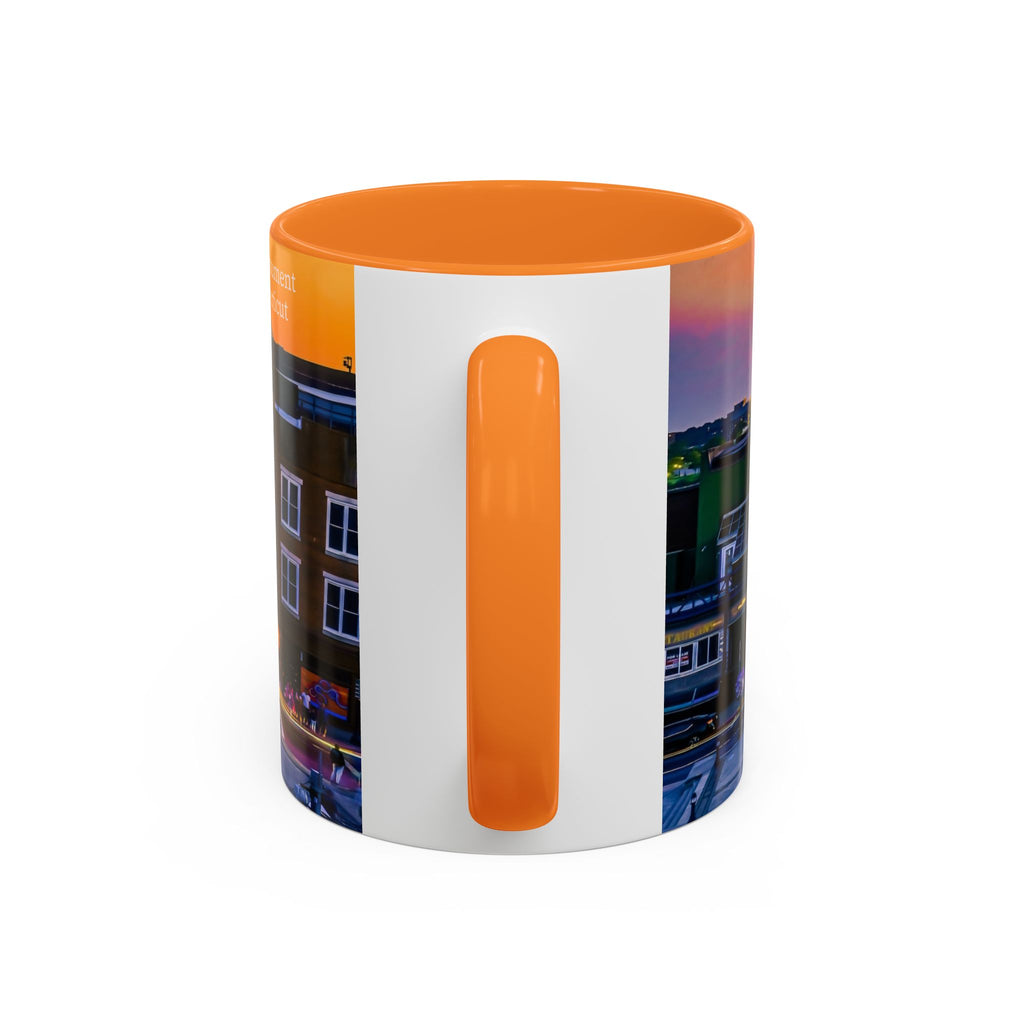 New London Soldiers & Sailors Monument Sunset Mug — Vibrant Downtown Photo Coffee Cup (11oz/15oz)