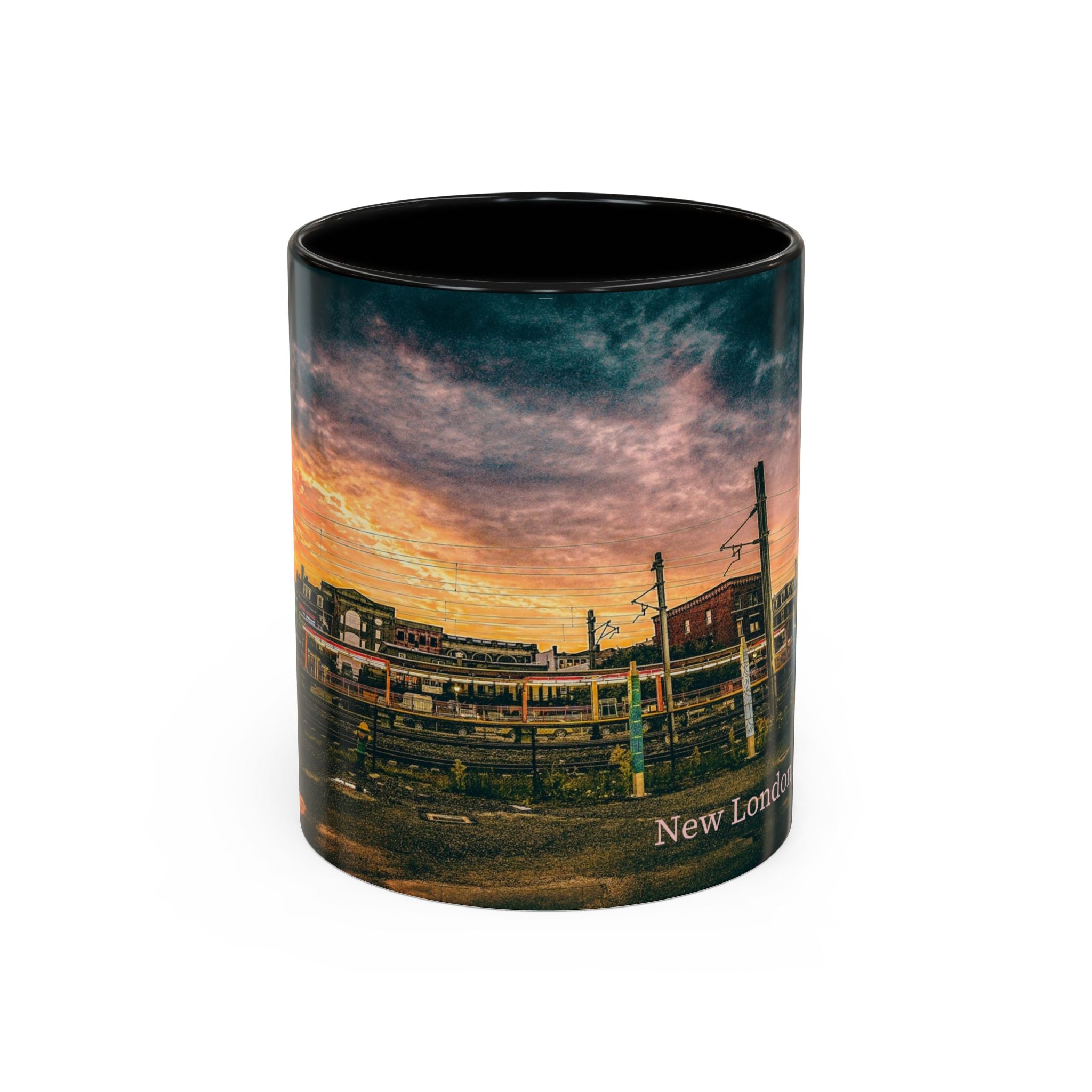 New London Connecticut Sunset Coffee Mug — Scenic Accent Mug