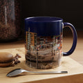Parade Plaza New London Connecticut Long Exposure Nightscape Accent Coffee Mug — 11/15oz