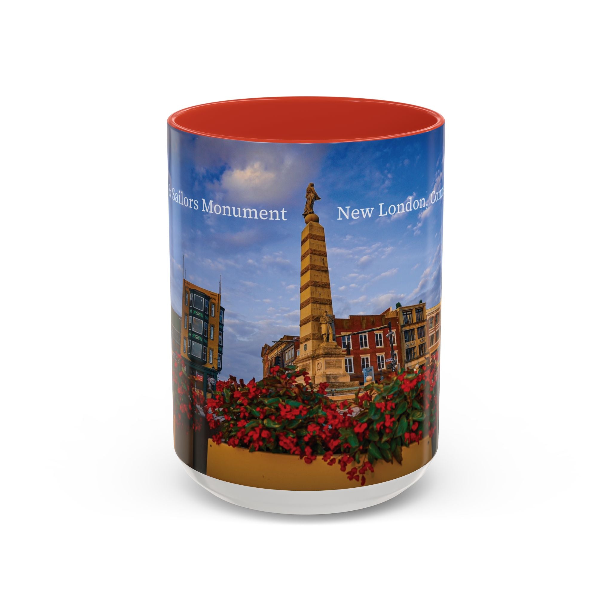 Soldiers & Sailors Monument - New London Coffee Mug — Scenic Downtown Landmark Travel Souvenir (11/15oz)