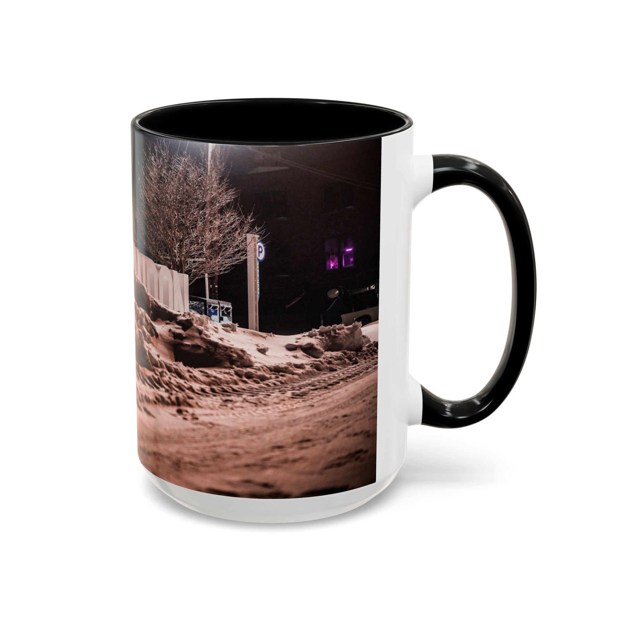 New London Whale Sign Accent Coffee Mug (11, 15oz)