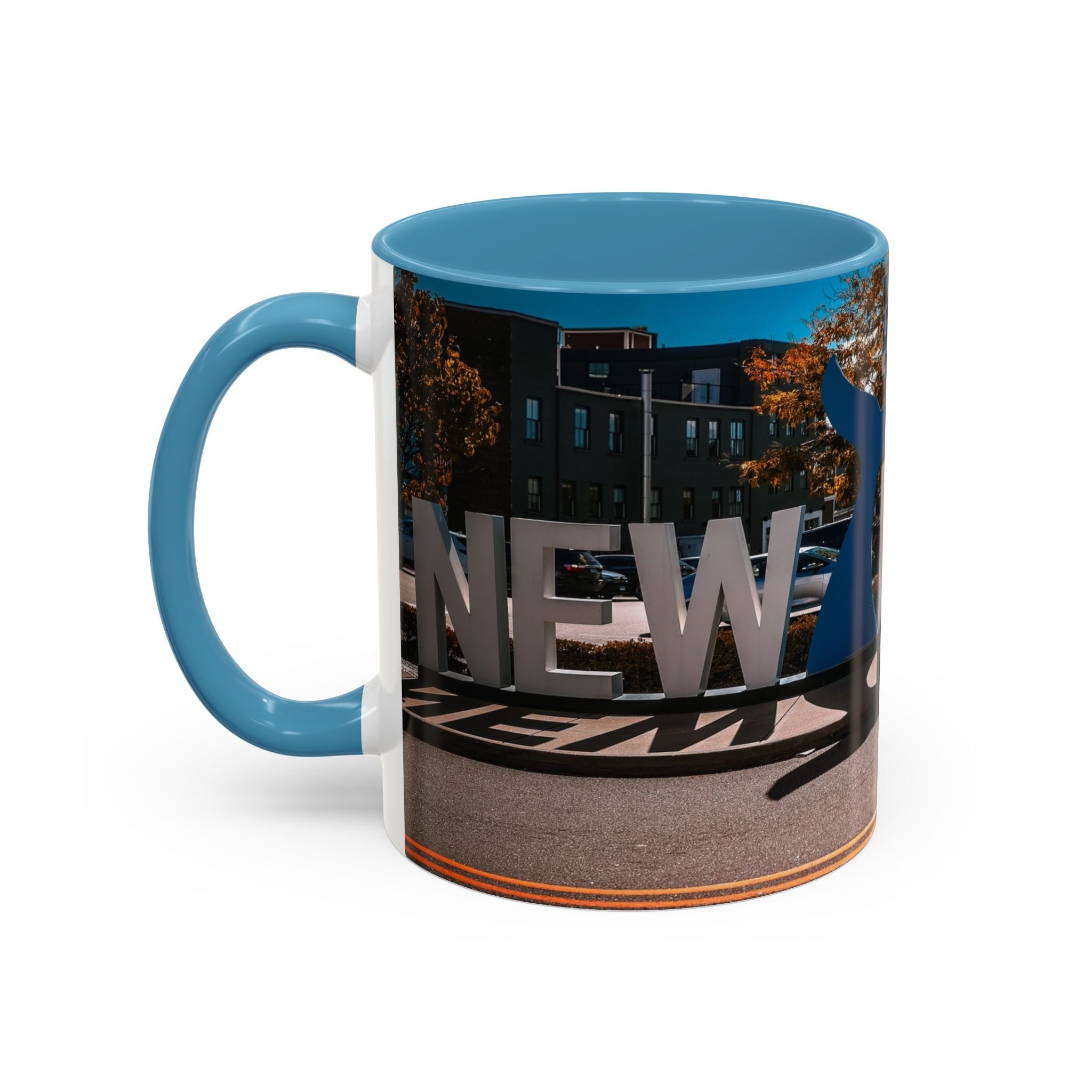 New London Sign  Accent Coffee Mug — Travel Souvenir 11/15oz