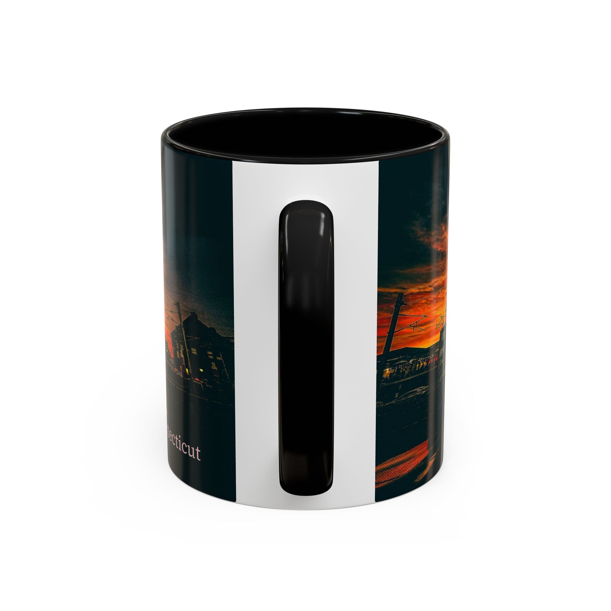 New London Connecticut Sunset Coffee Mug — Scenic Accent Mug