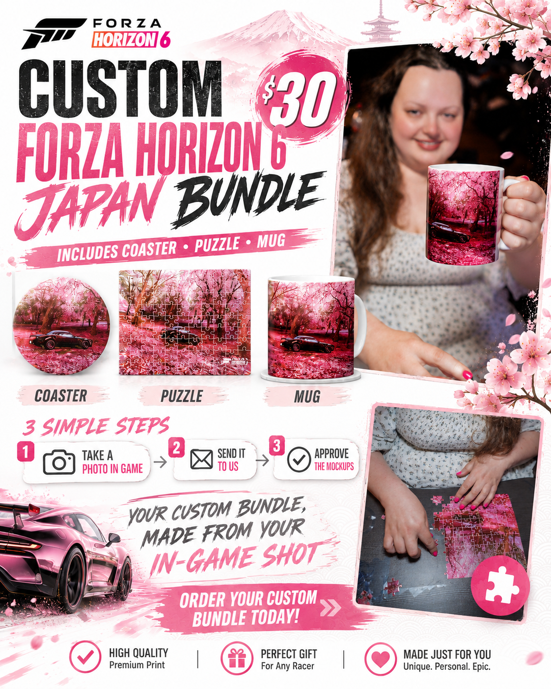 Forza Horizon 6 Custom Puzzle Bundle - $30